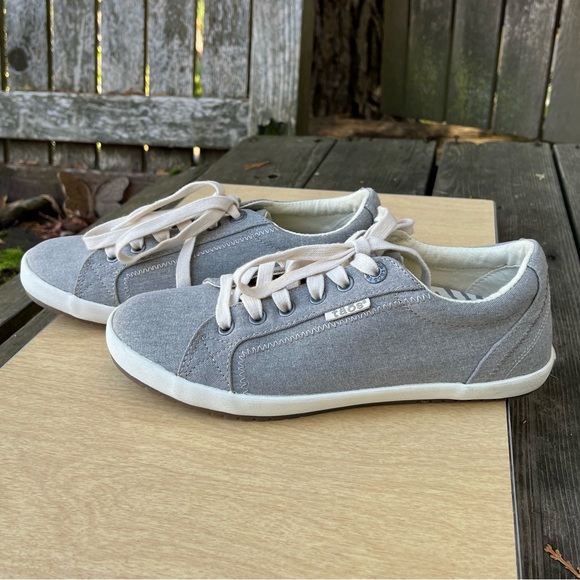 Taos Wm’s Star Canvas Sneakers In Gray Wash Sz 7.5W - Picture 2 of 12